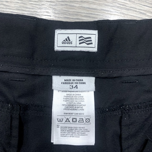 Mens Adidas Black Golf Shorts - Picture 8 of 9
